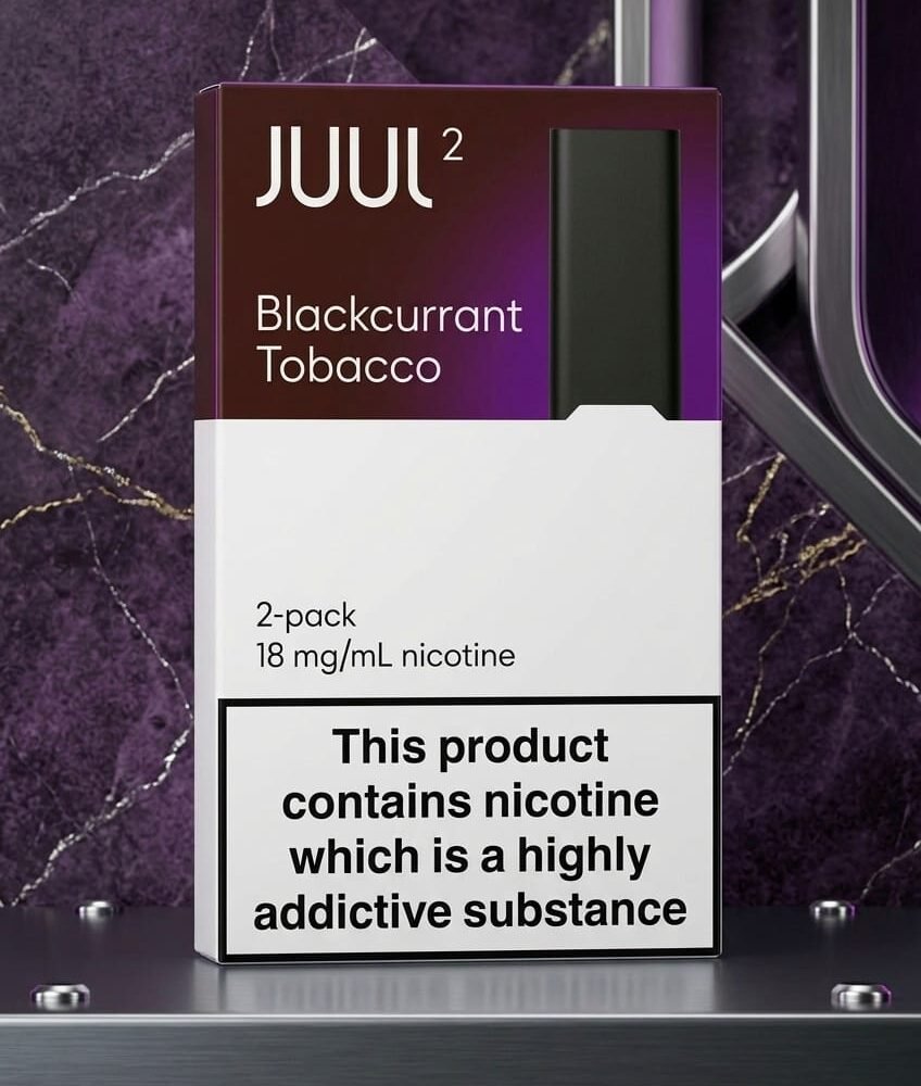 Blackcurrant Tobacco Juul 2 Pods 18MG Dubai