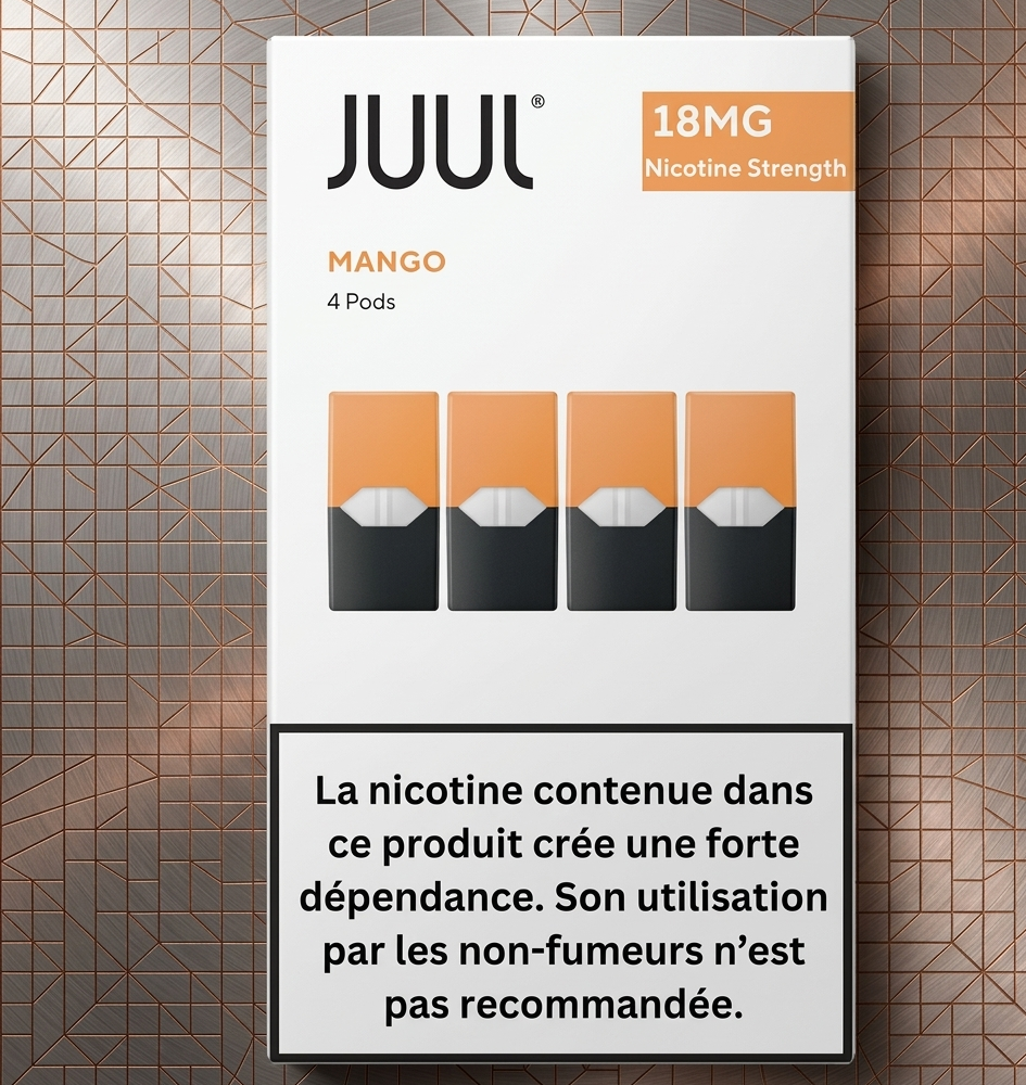 Juul Pods UAE Mango 18MG France 4pc pack